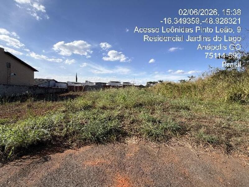 Terreno em leilão em Anápolis - GO, bairro Residencial Jardins do Lago — LOTE 056 Terreno - RESIDENCIAL JARDINS DO LAGO - ANAPOLIS/GO