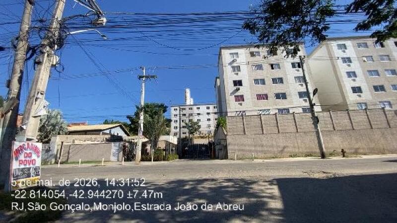Apartamento em leilão em São Gonçalo - RJ, bairro Monjolos — LOTE 389 CONDOMINIO BOSQUE DOS SONHOS