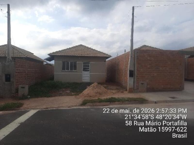 Casa em leilão em Matão - SP, bairro Residencial Vila Florida — LOTE 507 Casa - RESIDENCIAL VILA FLORIDA - MATAO/SP