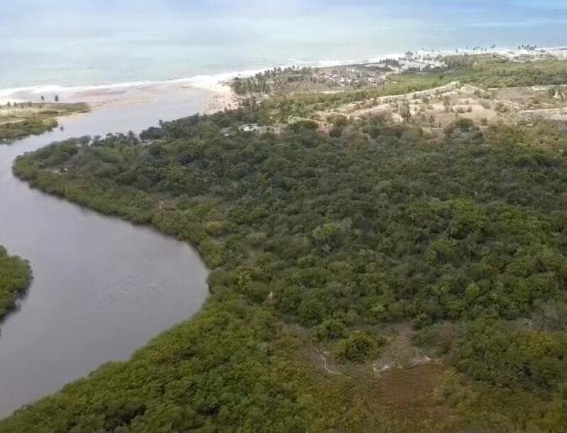 Foto 1 de 8: Terreno em leilão em Camaçari - BA, bairro Itacimirim (Monte Gordo) — LOTE 001 ÁREA EM LEILÃO – ITACIMIRIM (MONTE GORDO), COM 10.396,14 M² EM CAMAÇARI/BA