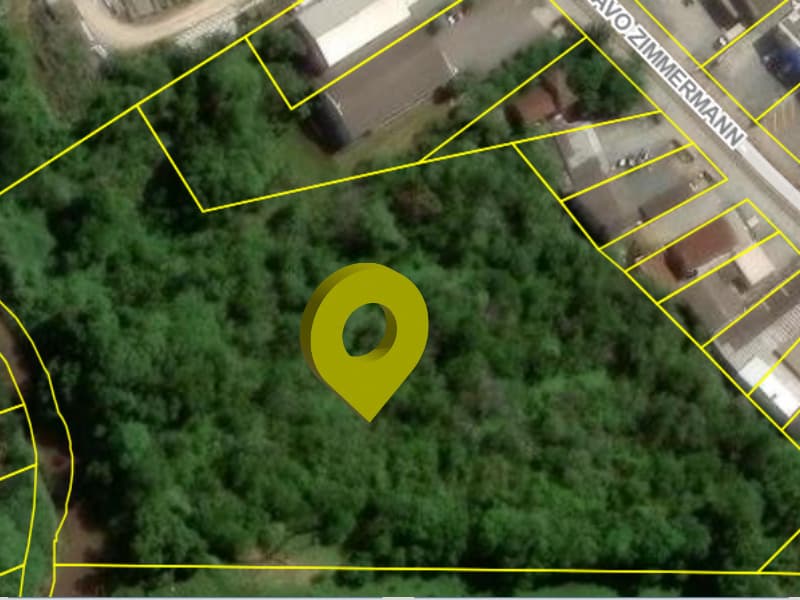 Foto 2 de 5: Terreno em leilão em Blumenau - SC — LOTE 001 Terreno na Rua Gustavo Zimmermann com 18.470,17m² (Blumenau/SC)