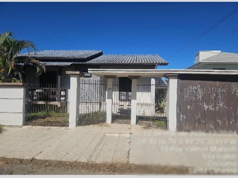 Foto 1 de 2: Casa em leilão em Criciúma - SC, bairro Loteamento Manenti — Casa - Criciúma - SC