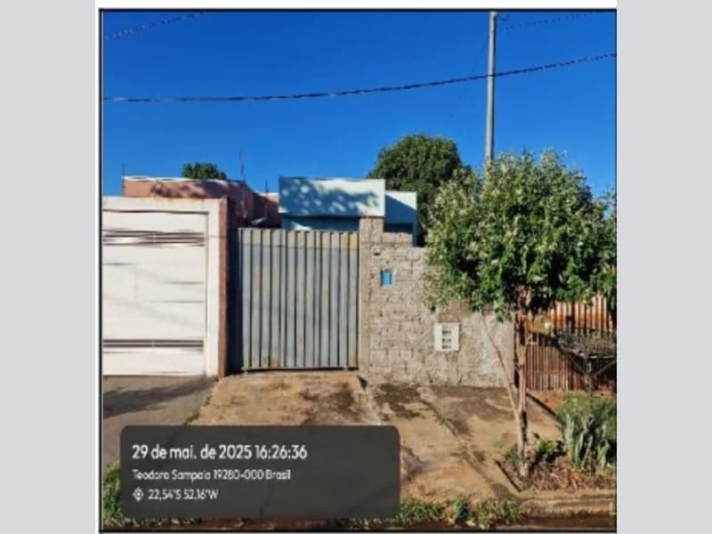 Casa em leilão em Teodoro Sampaio - SP, bairro Jardim Esplanada — Casa - Teodoro Sampaio - SP