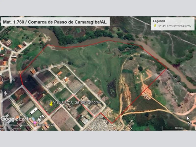 Foto 13 de 13: Area Rural em leilão em Passo De Camaragibe - AL, bairro Centro — Terreno - Passo de Camaragibe - AL