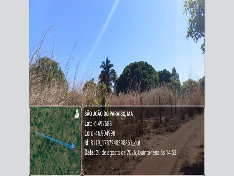 Foto 14 de 31: Area Rural em leilão em São João Do Paraíso - MA — Terreno - São João do Paraíso - MA