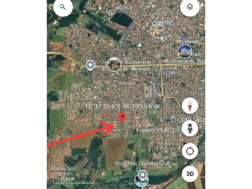 Foto 3 de 4: Terreno em leilão em Araguari - MG — Terreno à venda em leilão