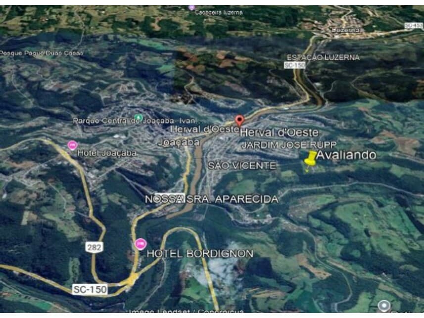 Foto 2 de 7: Terreno em leilão em Herval D'oeste - SC — Terreno à venda em leilão