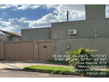 Casa em leilão em Campo Grande - MS, bairro Parque dos Novos Estados — Leilão extrajudicial de Casa em Campo Grande/MS - Parque dos Novos Estados