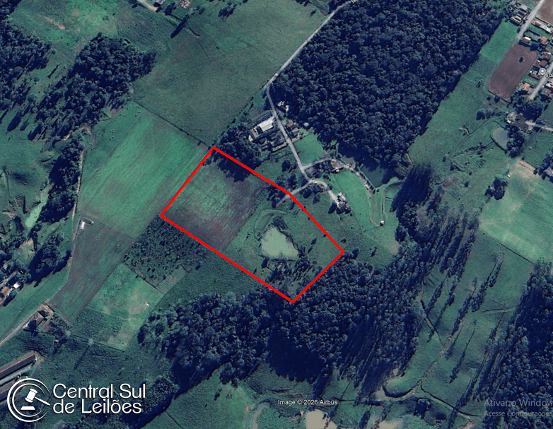 Foto 1 de 3: Terreno em leilão em Taió - SC, bairro Padre Eduardo — Fração de 16,66% de parte de 15.500,00m², sobre terreno com área total de 30.000,00m², na localidade de Ribeirão dos Lobos, em Taió/SC