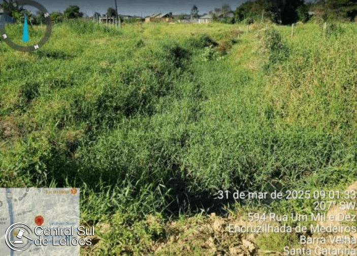 Foto 5 de 6: Terreno em leilão em Barra Velha - SC, bairro Itajuba — Terreno no Lote 18 QD N com área de 306,00m², no Loteamento Parque Residencial Mônica, em Barra Velha/SC