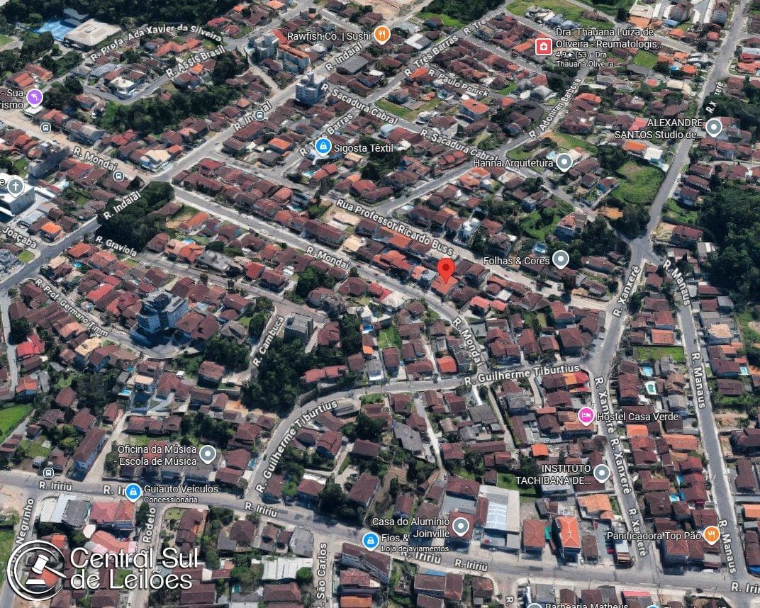 Foto 6 de 6: Terreno em leilão em Joinville - SC — Imóvel com área de 364,25m², com Edificação, no Município de Joinville/SC