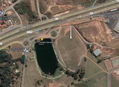 Terreno em leilão em Atibaia - SP, bairro Tanque — Terreno em Atibaia, Lote nº 1 da Quadra D, com área de 7.668,22m², Terras da Fazenda Santana I, bairro do Tanque, Polo Urbano III