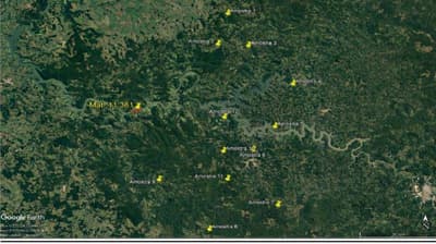 Foto 8 de 8: Area Rural em leilão em Coronel Domingos Soares - PR — Terreno Rural com área de 38,66 hectares, as margens do Rio Iguaçu, Gleba III, do Quinhão IV e Quinhões 6 e 6-A, da Fazenda Cacumbangue, município de Coronel Domingo Soares/PR