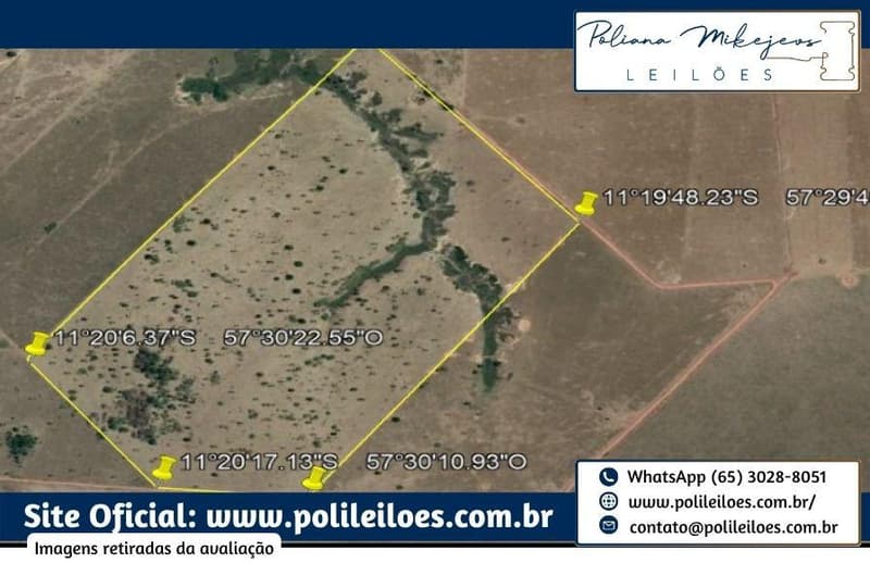 Foto 4 de 4: Area Rural em leilão em Juara - MT — Imóvel rural, AT 96,80has, denominado São José, Santa Isabel, Estrada Água da Abelha, KM 10, Juara/MT