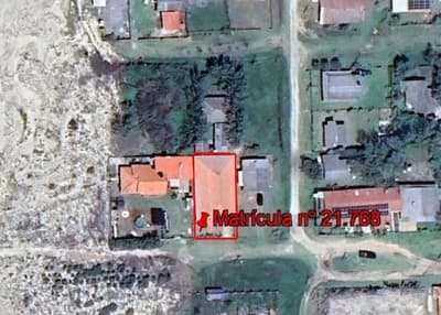 Foto 2 de 27: Terreno em leilão em Mostardas - RS, bairro Loteamento "Praia São Simão" — Casa com área de 296,60m², área total de terreno de 450m² - Mostardas/RS
