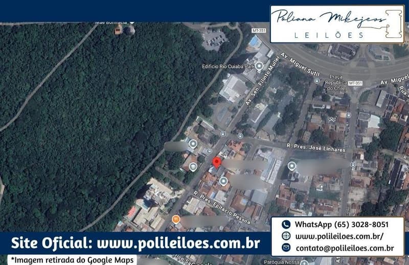 Foto 4 de 10: Comercial em leilão em Cuiabá - MT — Imóvel Comercial, nos Lotes 09 e 10, da Quadra 06, AT 748m², AC 599,63m², em Cuiabá/MT