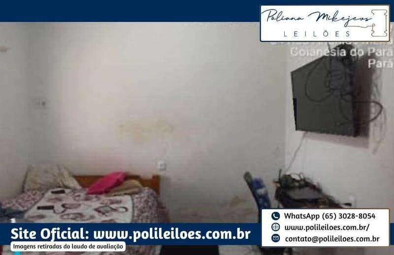 Foto 10 de 19: Imóvel em leilão em Goianésia Do Pará - PA — Imóvel Urbano, Residencial Sol Nascente, AT 300m², AC 209,83m², em Goianésia do Pará/PA