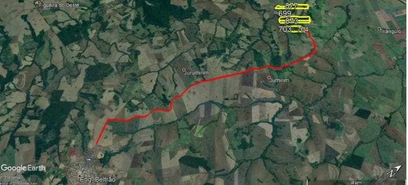 Area Rural em leilão em Engenheiro Beltrão - PR — LOTE 03 - IMÓVEL DENOMINADO "FAZENDA ADAMANTINA" - CONSTITUÍDO DOS LOTES 39, 42, 44, 46...