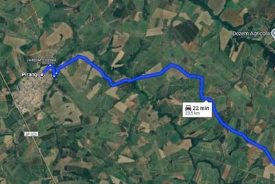 Area Rural em leilão em Pirangi - SP — UMA ÁREA DE TERRAS composta de 172.136,00m² ou 17,2136 hectares ou ainda 7,11 alqueires, denominada Sitio Tabarana