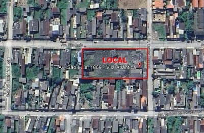 Foto 2 de 31: Terreno em leilão em Mongaguá - SP — Terreno Urbano, A.T. 4.275,00m², Vila Atlântica Mongaguá/SP, (Direitos Possessórios)