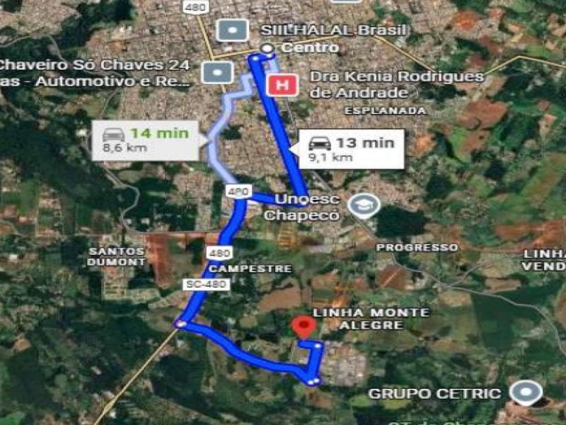 Foto 1 de 5: Terreno em leilão em Chapecó - SC, bairro Industrial — Lote, 364.82 m2, Chapecó / SC