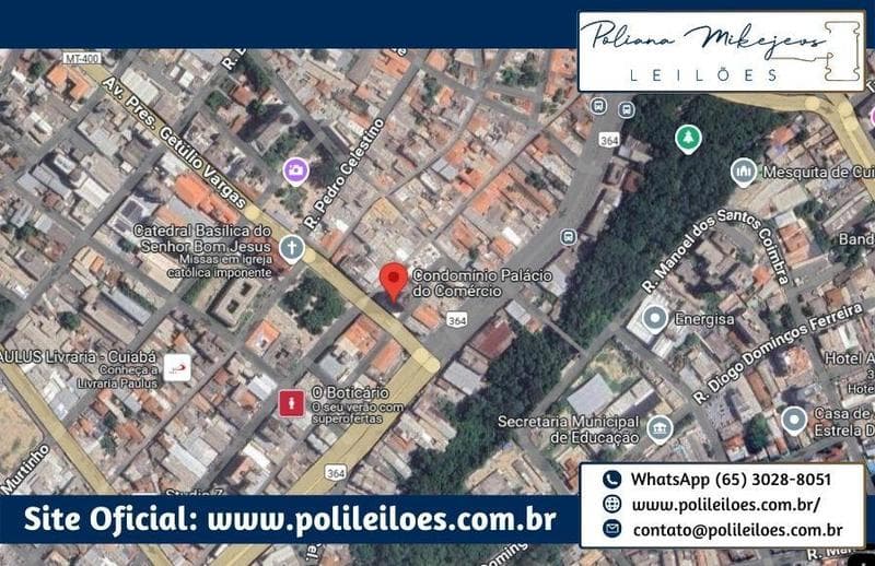 Foto 1 de 2: Comercial em leilão em Cuiabá - MT — Sala comercial em condomínio, nº 11, 47,40m², Centro, Cuiabá/MT