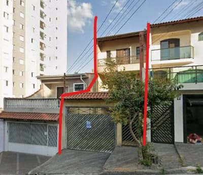 Foto 2 de 2: Casa em leilão em Santo André - SP, bairro Vila Pires — Casa - Vila Pires - A.T. 137,765m² - A.C. 222,79m².
