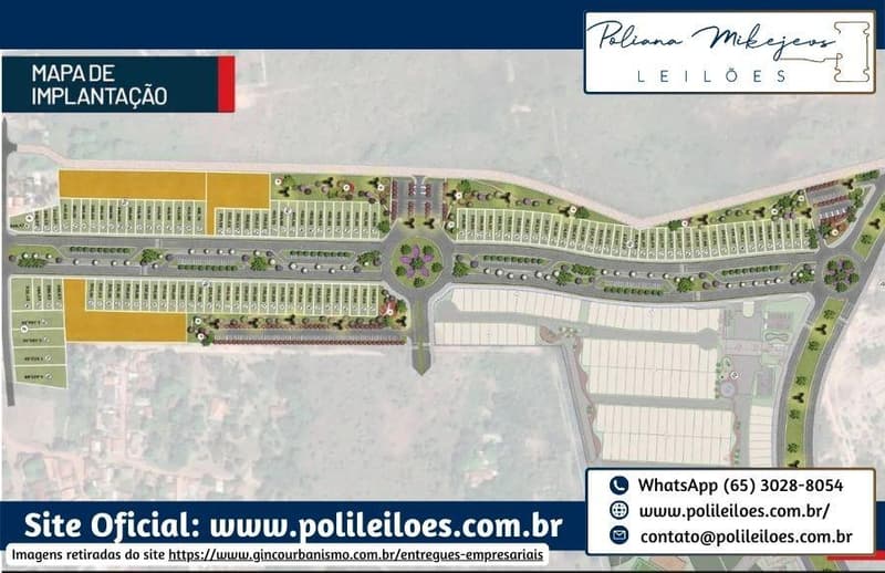 Foto 4 de 4: Comercial em leilão em Cuiabá - MT — Imóvel comercial, lote 10, quadra 04, Ginco Empresarial Dubai, AT 400m², em Cuiabá/MT