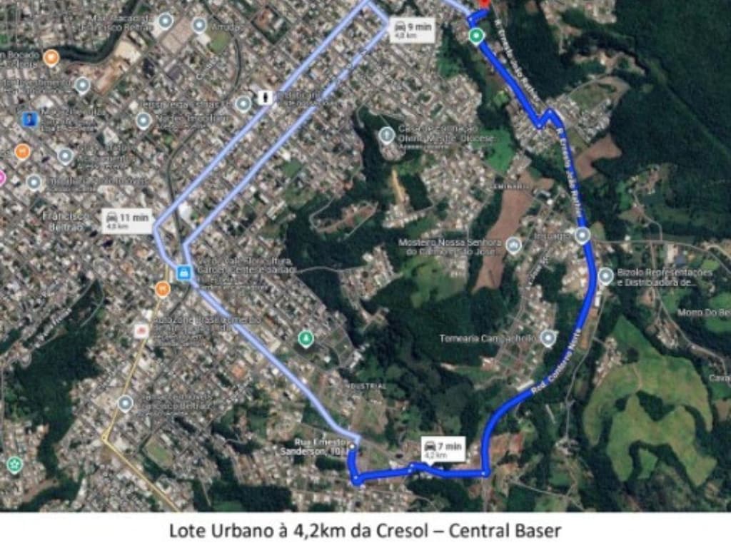 Foto 4 de 6: Terreno em leilão em Francisco Beltrão - PR — TERRENO URBANO 392 M² RUA FRANÇA FRANCISCO BELTRÃO/PR