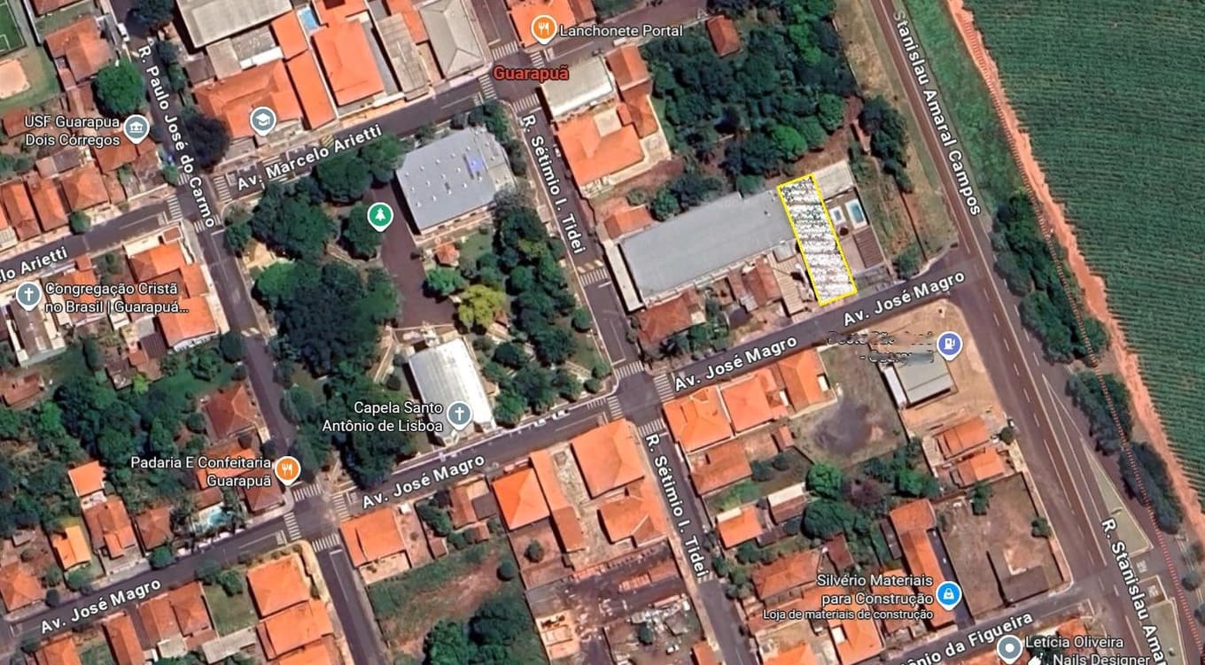 Foto 3 de 3: Terreno em leilão em Dois Córregos - SP, bairro Guarapuã — Prédio Comercial, A.T. 384m², A.C. 316m², Guarapuã