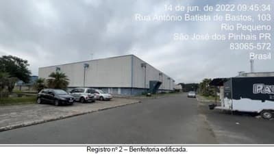 Foto 3 de 5: Comercial em leilão em São José Dos Pinhais - PR — Imóvel Industrial - Contém 5 (cinco) barracões e 1 (uma) Guarita de acesso - Rua Marechal Hermes, nº 1108, São José dos Pinhais/PR