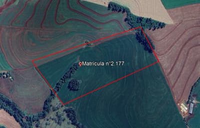 Terreno em leilão em Capitão Leônidas Marques - PR — Terreno Rural com Área de 108.900m² - Capitão Leônidas Marques/PR