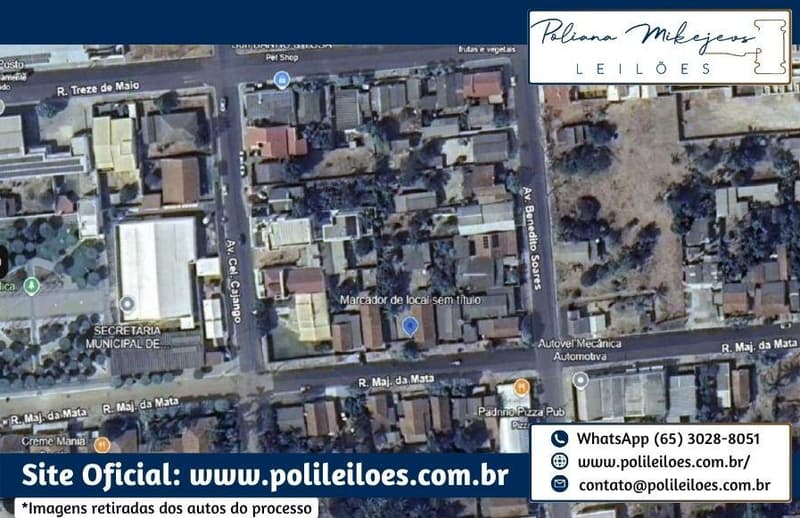 Foto 5 de 10: Terreno em leilão em Alto Garças - MT — Imóvel Residencial, AT 420m², com 02 edificações averbadas na matrícula de 18m² e 29,35m² cada uma, em Alto Garças/MT