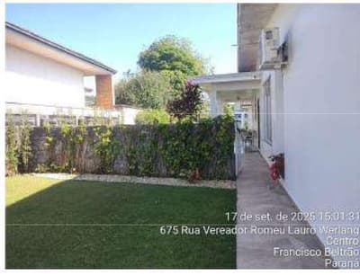 Foto 4 de 13: Casa em leilão em Francisco Beltrão - PR, bairro Centro — Teereno co área de 948,02m², com benfeitoria de área total de 267,43m², localizado na Rua Vereador Romeu Lauro Werlang, 1277, Bairro: Centro, Francisco Beltrão/PR