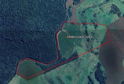 Terreno em leilão em Capitão Leônidas Marques - PR — Terreno Rural com área de 487.050m² - Capitão Lêonidas Marques/PR