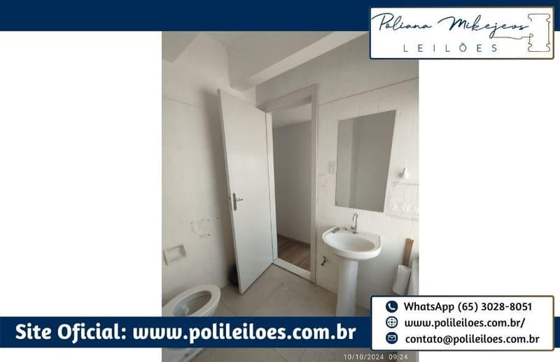 Foto 7 de 15: Comercial em leilão em Cuiabá - MT — Sala comercial em condomínio, nº 94, 54,00m², Centro, Cuiabá/MT