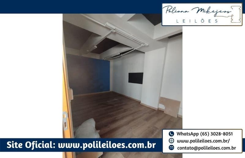 Foto 3 de 15: Comercial em leilão em Cuiabá - MT — Sala comercial em condomínio, nº 94, 54,00m², Centro, Cuiabá/MT
