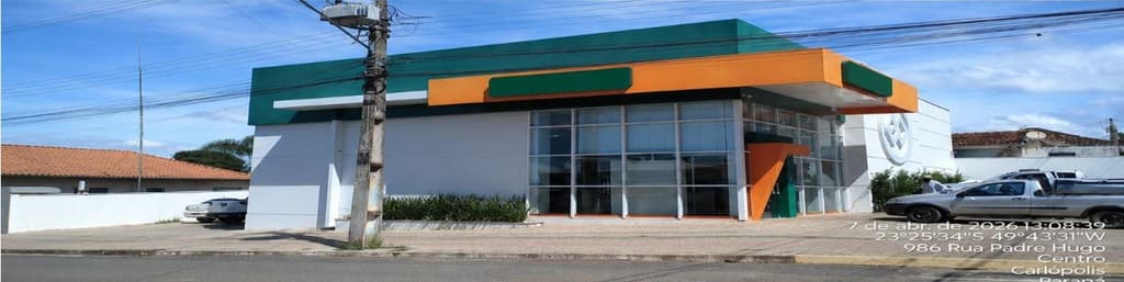 Comercial em leilão em Carlópolis - PR, bairro Centro — IMÓVEL URBANO COM ÁREA TOTAL DE 550,00 m2- Em CARLÓPOLIS/PR