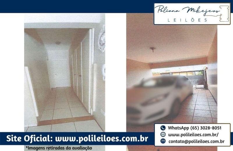 Foto 2 de 5: Casa em leilão em Cassilândia - MS — Casa Residencial, em parte dos Lotes nº 08 e 09, Q. 62, A.T. 230m², A.C. aprox. 175,48m², dos quais apenas 98m² constam averbadas, no Centro, Cassilândia/MS