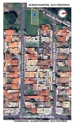 Foto 4 de 4: Terreno em leilão em Mirassol - SP — LOTE 17 (343m²) DA QUADRA K, LOCALIZADO NA RUA JOÃO DE PAULA MACIEL, MIRASSOL/SP | MATRICULA 26.052