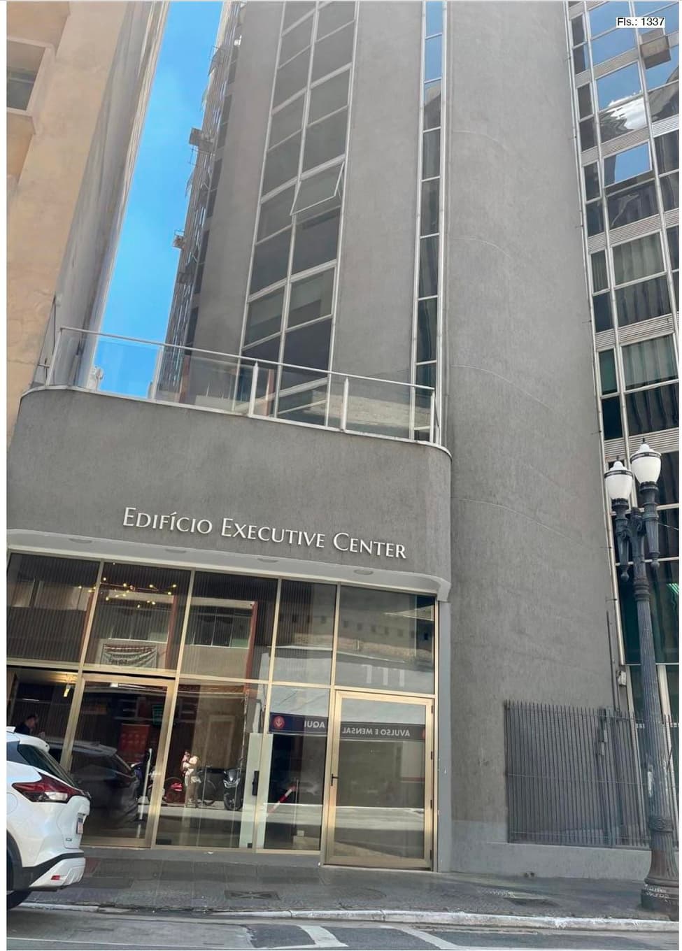 Comercial em leilão em São Paulo - SP, bairro Centro — UNIDADE AUTÔNOMA Nº 2 AREA UTIL 25,26m² - EDIFICIO EXECUTIVE CENTER - CONSOLAÇÃO