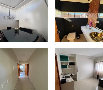 Foto 3 de 6: Casa em leilão em Álvares Machado - SP — Imóvel Residencial, A.T. 245m², A.C. 140m², 3 dorms, 1 suíte, 2 vagas, Residencial Valência, (Direitos)