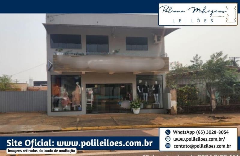 Foto 6 de 6: Comercial em leilão em Sorriso - MT — Imóvel Urbano Residencial e Comercial, AT 800m², AC 290,0m² não averbada na matrícula, em Sorriso/MT