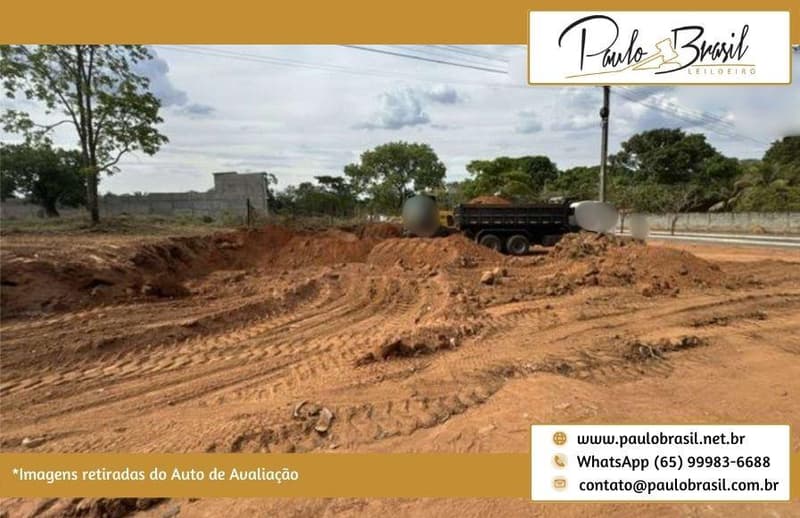 Foto 4 de 6: Terreno em leilão em Aparecida De Goiânia - GO, bairro Jardim Cristal — Terreno Urbano Residencial, de Esquina, AT 425,98m², no Loteamento Jardim Cristal, Aparecida de Goiânia/GO