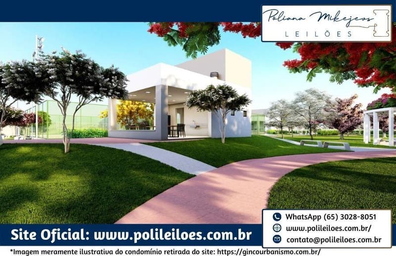 Foto 25 de 32: Comercial em leilão em Cuiabá - MT — Lote nº 38, Quadra 03, do Cond. Residencial Florais do Cerrado, A.T. 200m², em Cuiabá/MT
