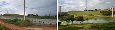 Foto 1 de 5: Terreno em leilão em Atibaia - SP — Terreno em Atibaia, Lote nº 1 da Quadra D, com área de 7.668,22m², Terras da Fazenda Santana I, bairro do Tanque