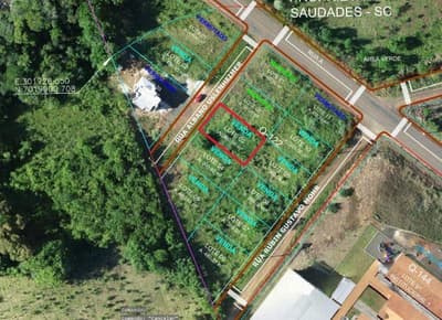 Foto 4 de 5: Terreno em leilão em Saudades - SC — LOTE URBANO Nº 03, DA QUADRA Nº 122, LOCALIZADO EM SAUDADES/SC ÁREA DE 360M²