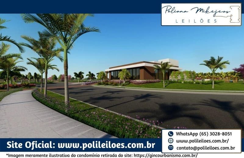 Foto 14 de 32: Comercial em leilão em Cuiabá - MT — Lote nº 38, Quadra 03, do Cond. Residencial Florais do Cerrado, A.T. 200m², em Cuiabá/MT
