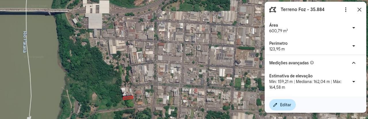 Foto 1 de 2: Terreno em leilão em Foz Do Iguaçu - PR — Terreno 600m², Vila Portes, Foz do Iguaçu/PR