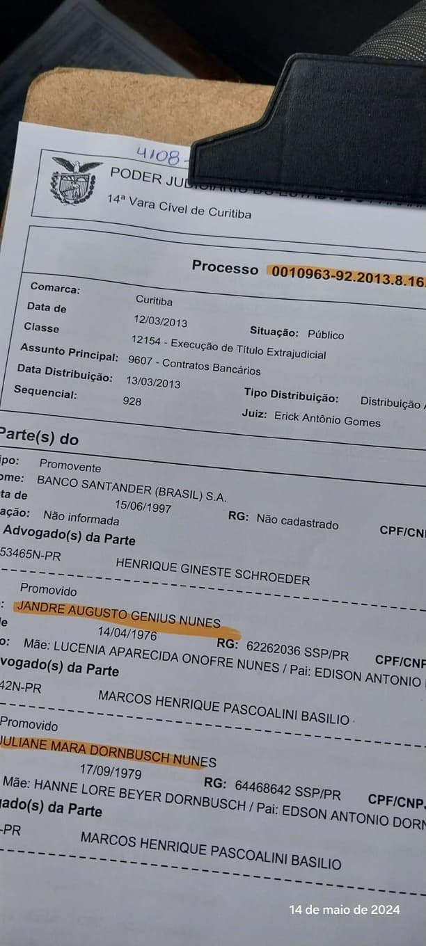 Foto 10 de 10: Vaga de Garagem em leilão em Curitiba - PR — Vaga de garagem simples nº 14 do Tipo GII, Edifício Hyde Park Condomininum, Curitiba/PR